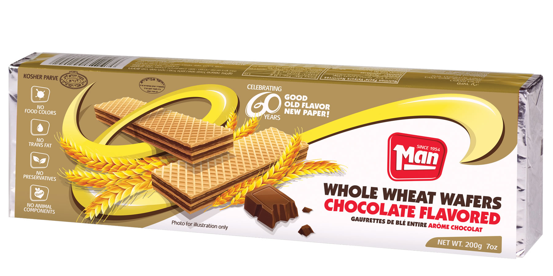 Man Whole Wheat Wafer
