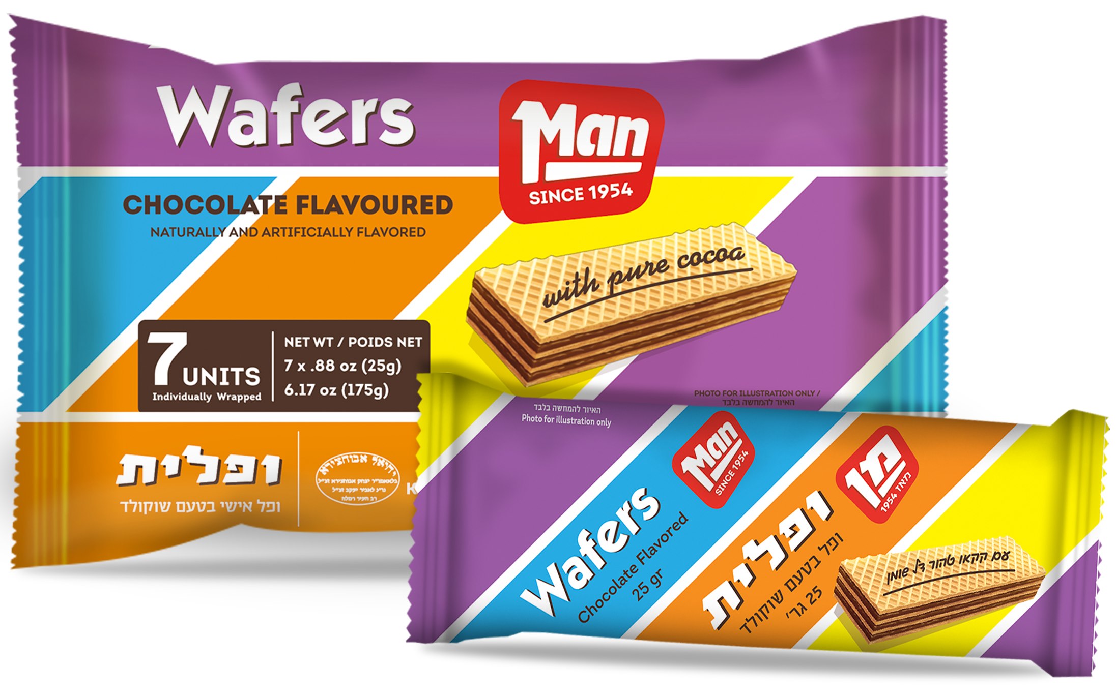 Man 1oz Choc. Wafer Colored