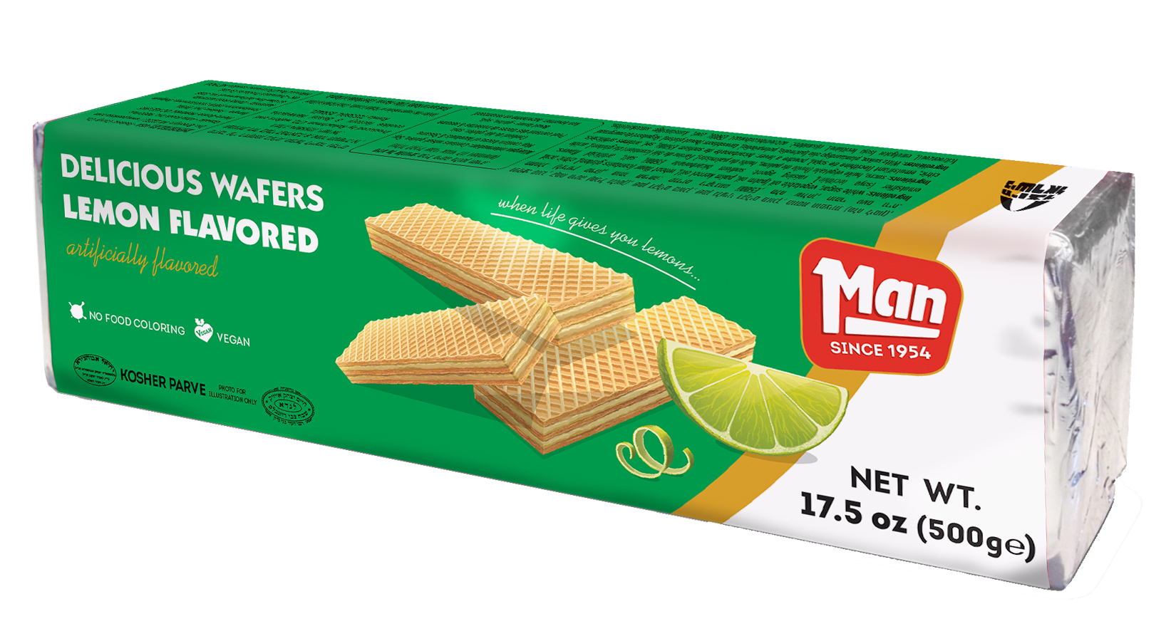 Man Lemon Wafer 500g.