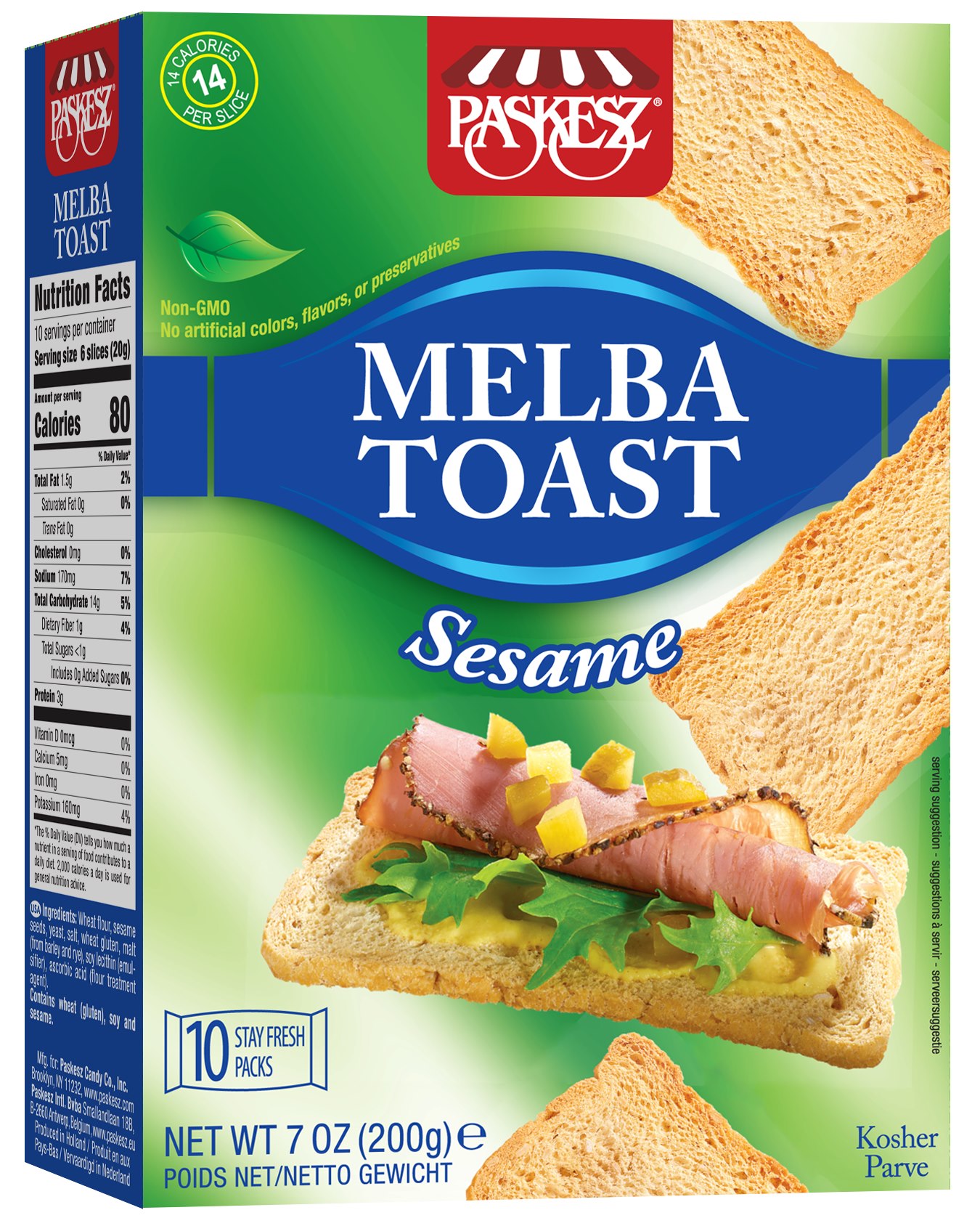 Melba Toast Sesame
