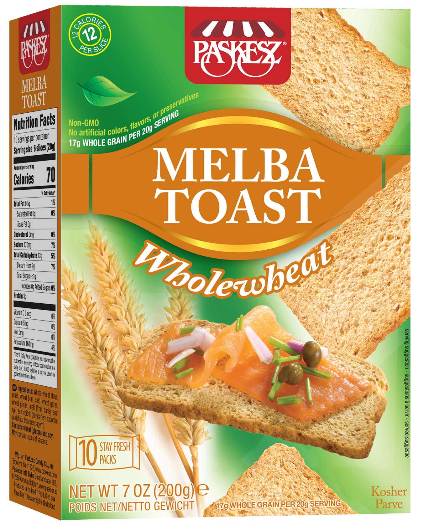 Melba Toast Whole Wheat