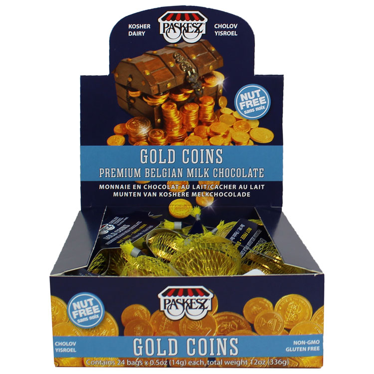 Choc. Coins Bags Milk Gold - Image 2