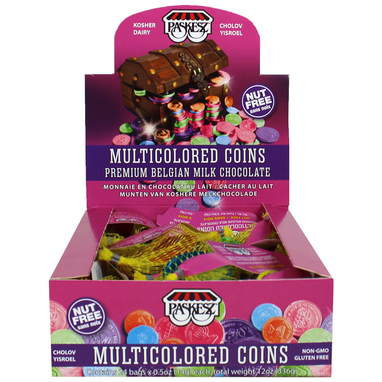 Choc. Coins Bags Milk Multi Colors - Image 2