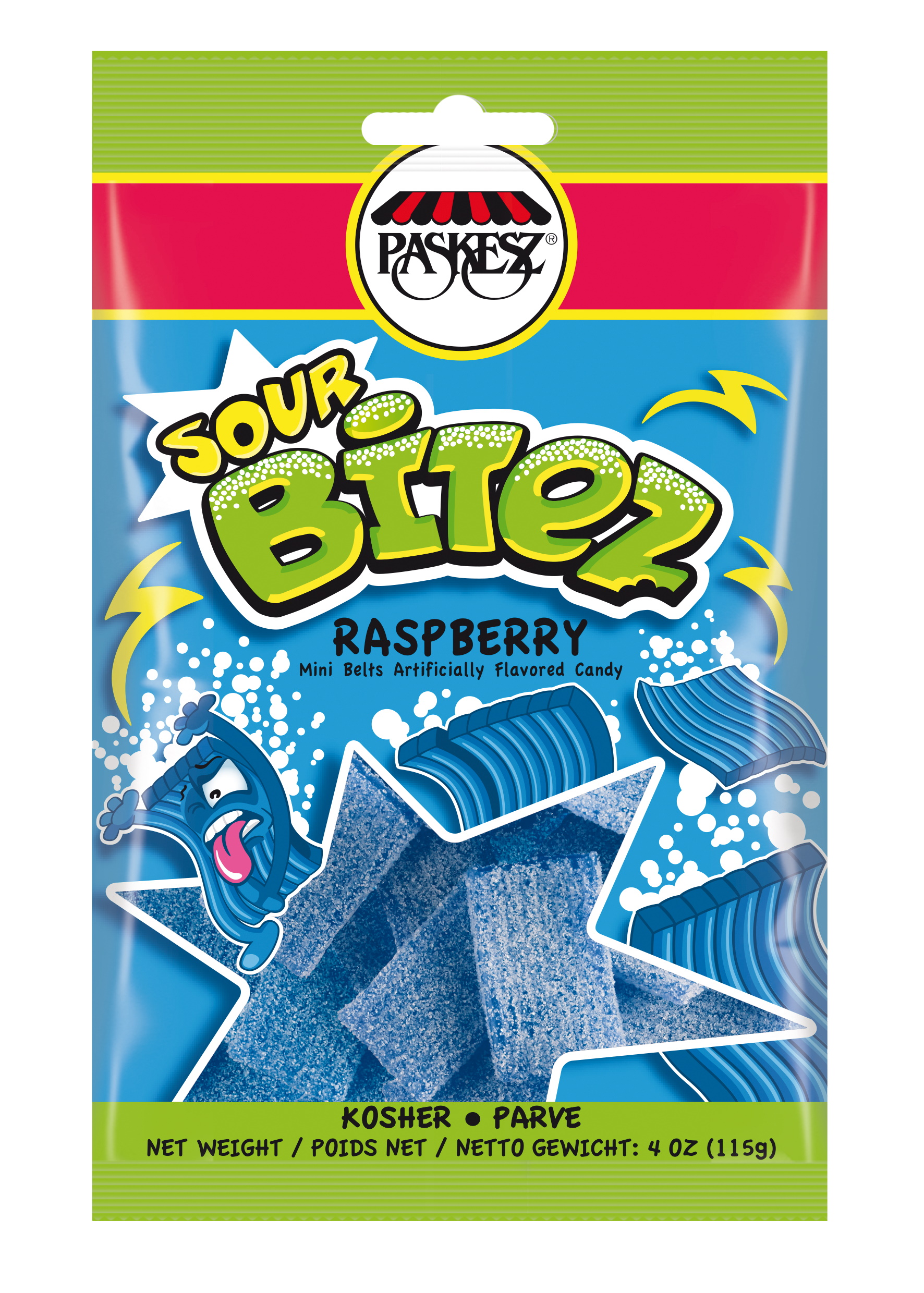 Sour Mini Belts Bitez Raspberry