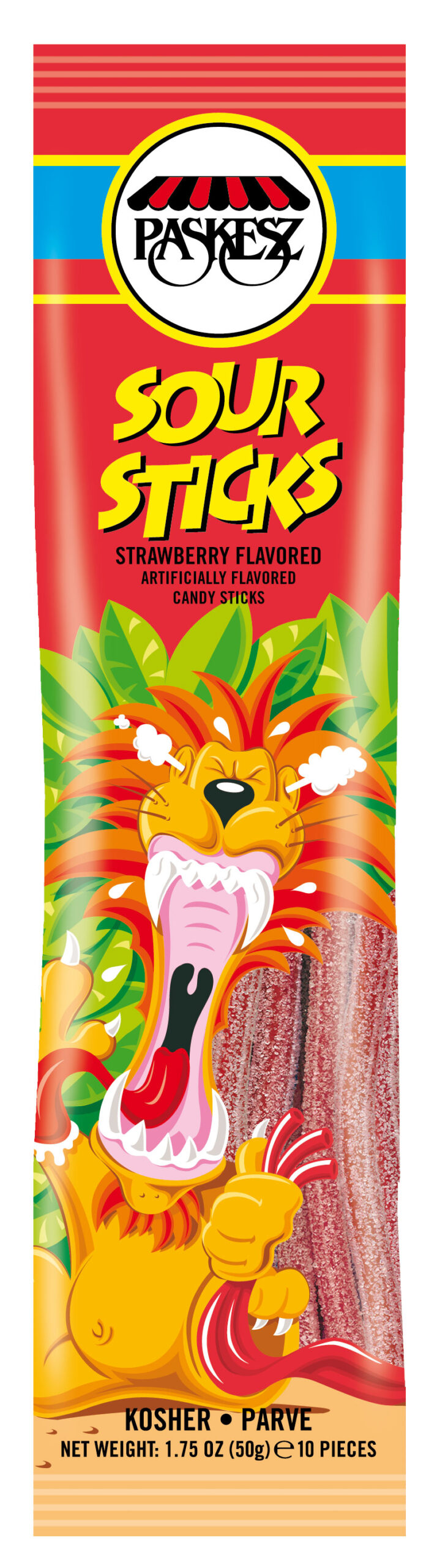Sour Sticks Strawberry shb.