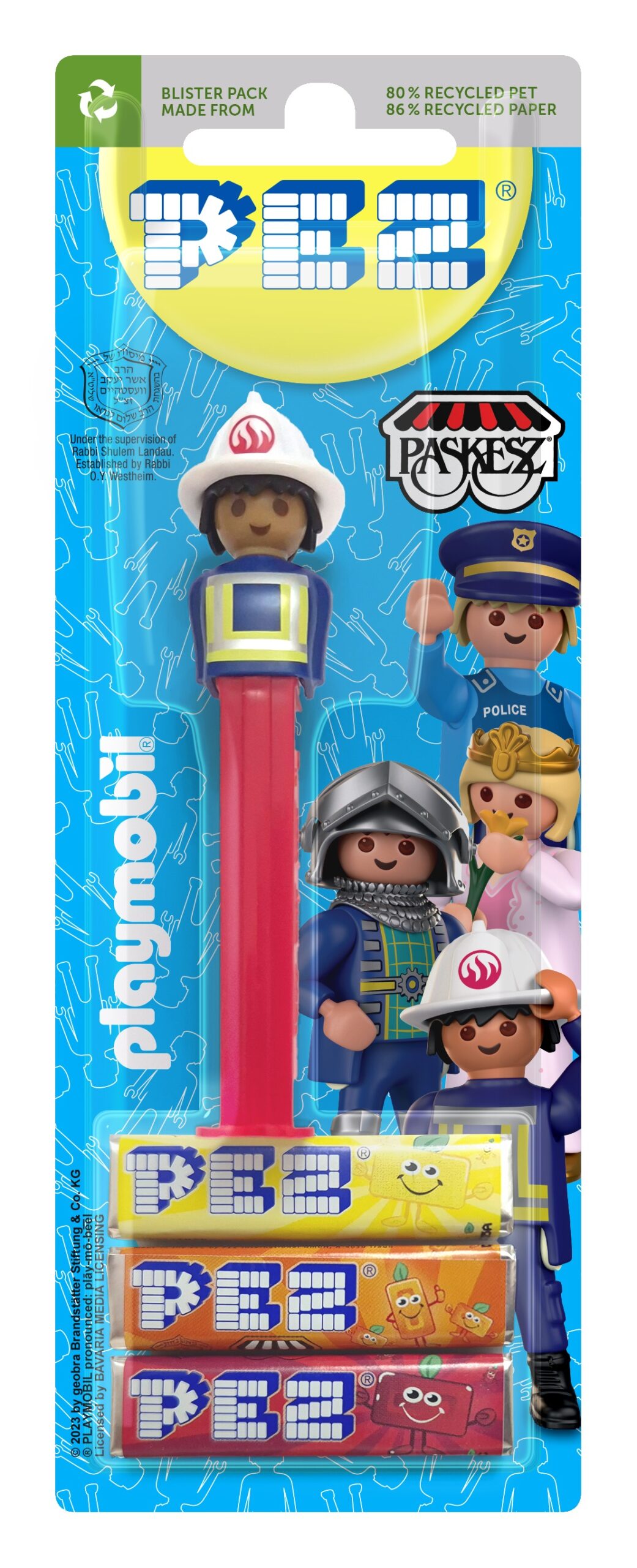Pez Blister - Playmobil 1 + 3
