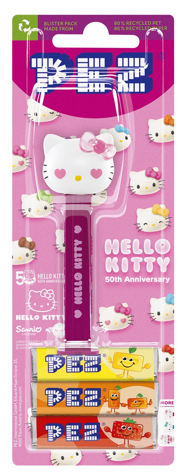 Pez Blister - Hello Kitty 1+3