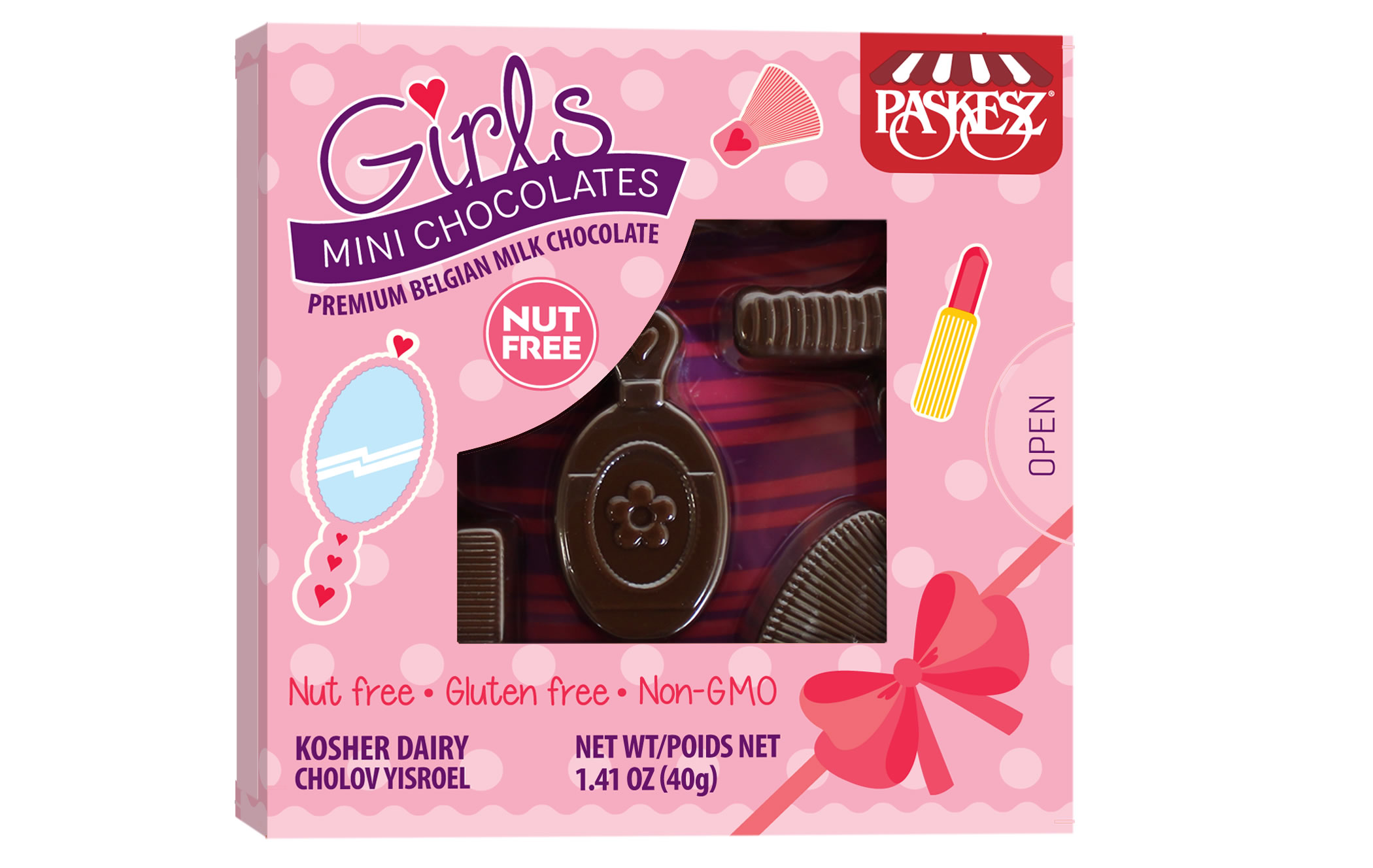 Girls Mini Chocolates 40 gr. Milk