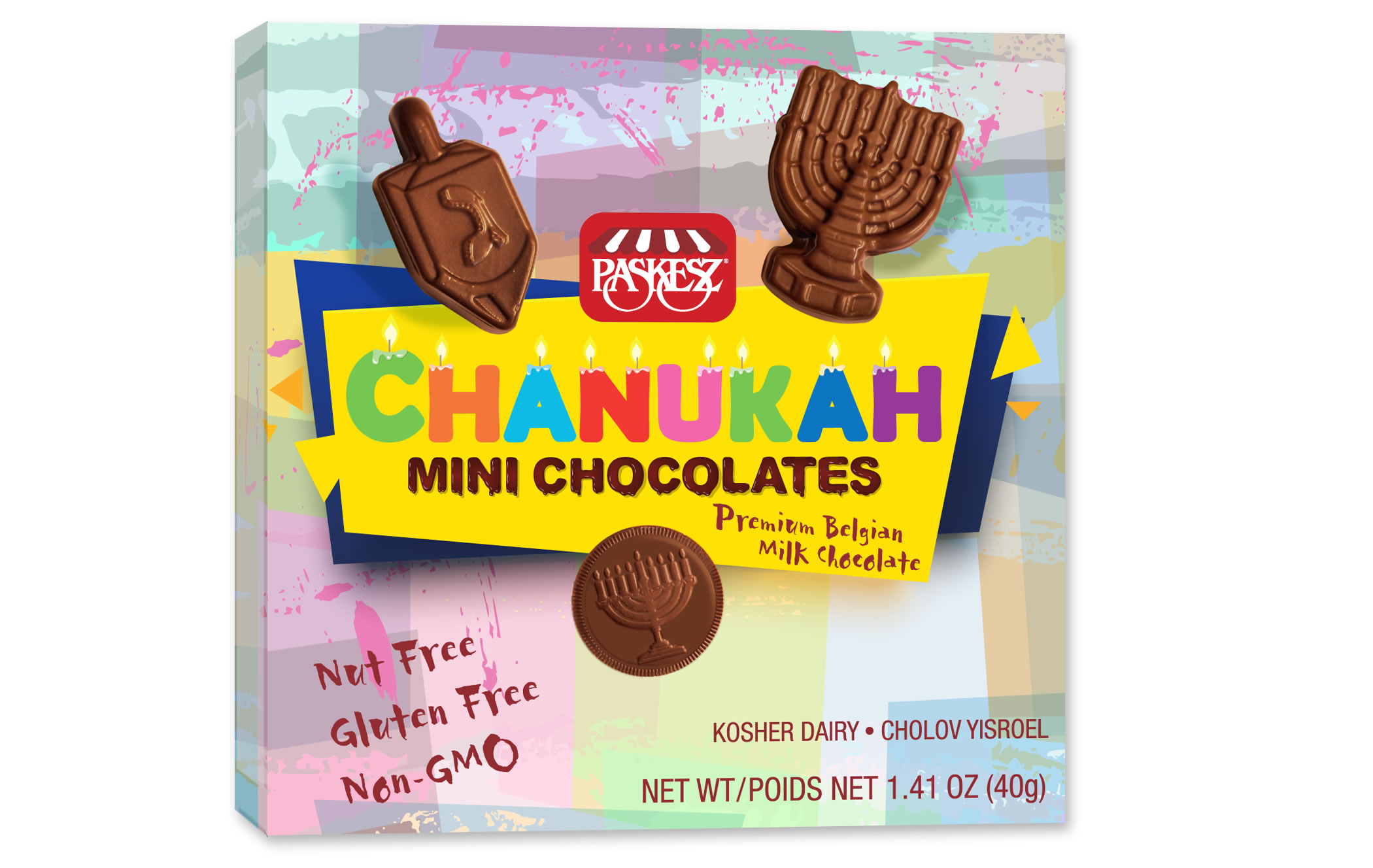 Chanukah Mini Chocolates 40 gr. Milk