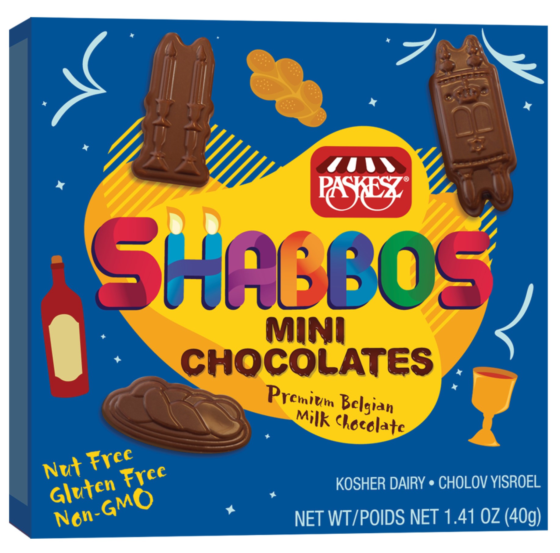 Shabbos Mini Chocolates 40 gr. Milk