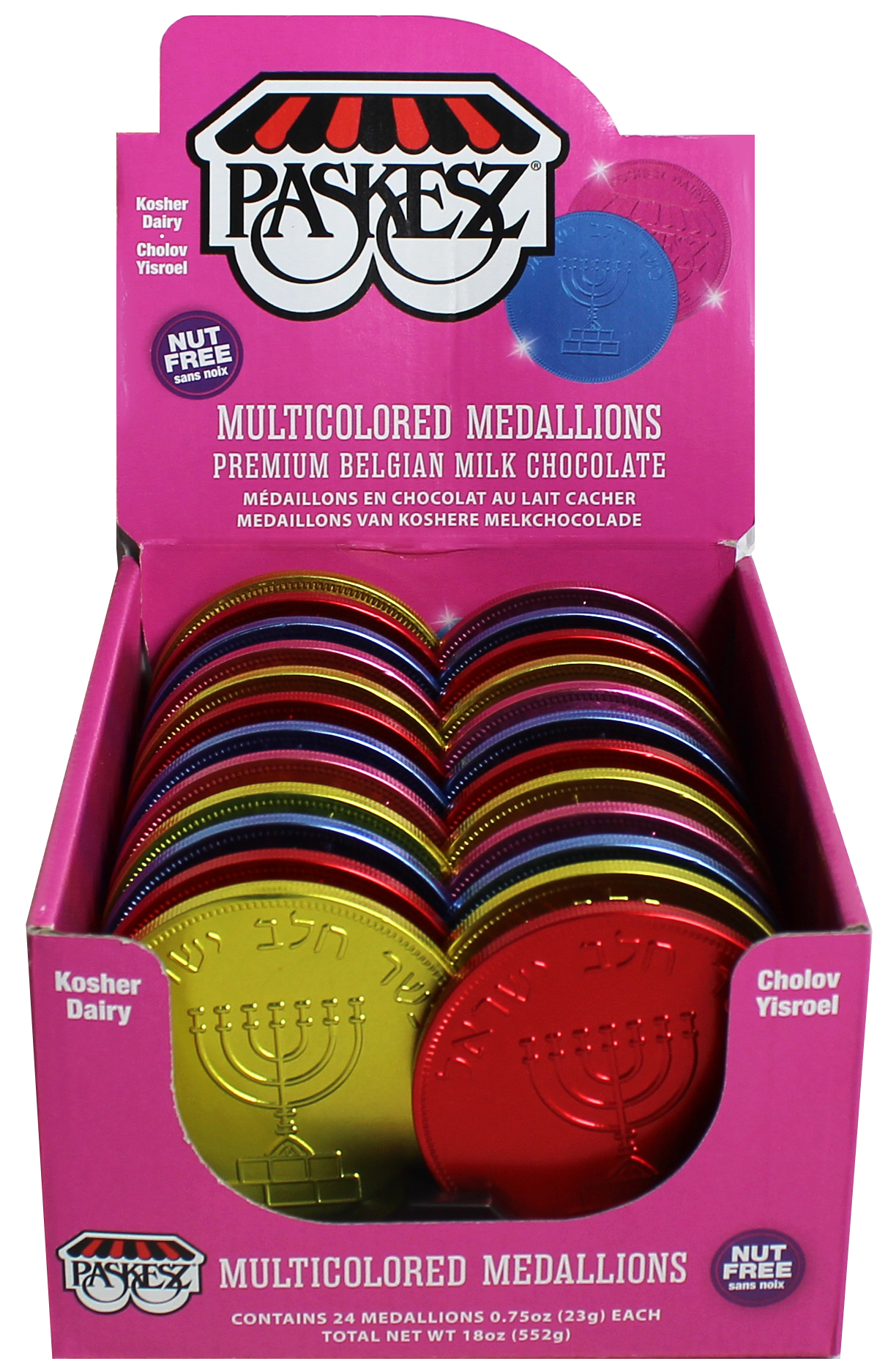 Choc. Medaillons Milk Multicolor
