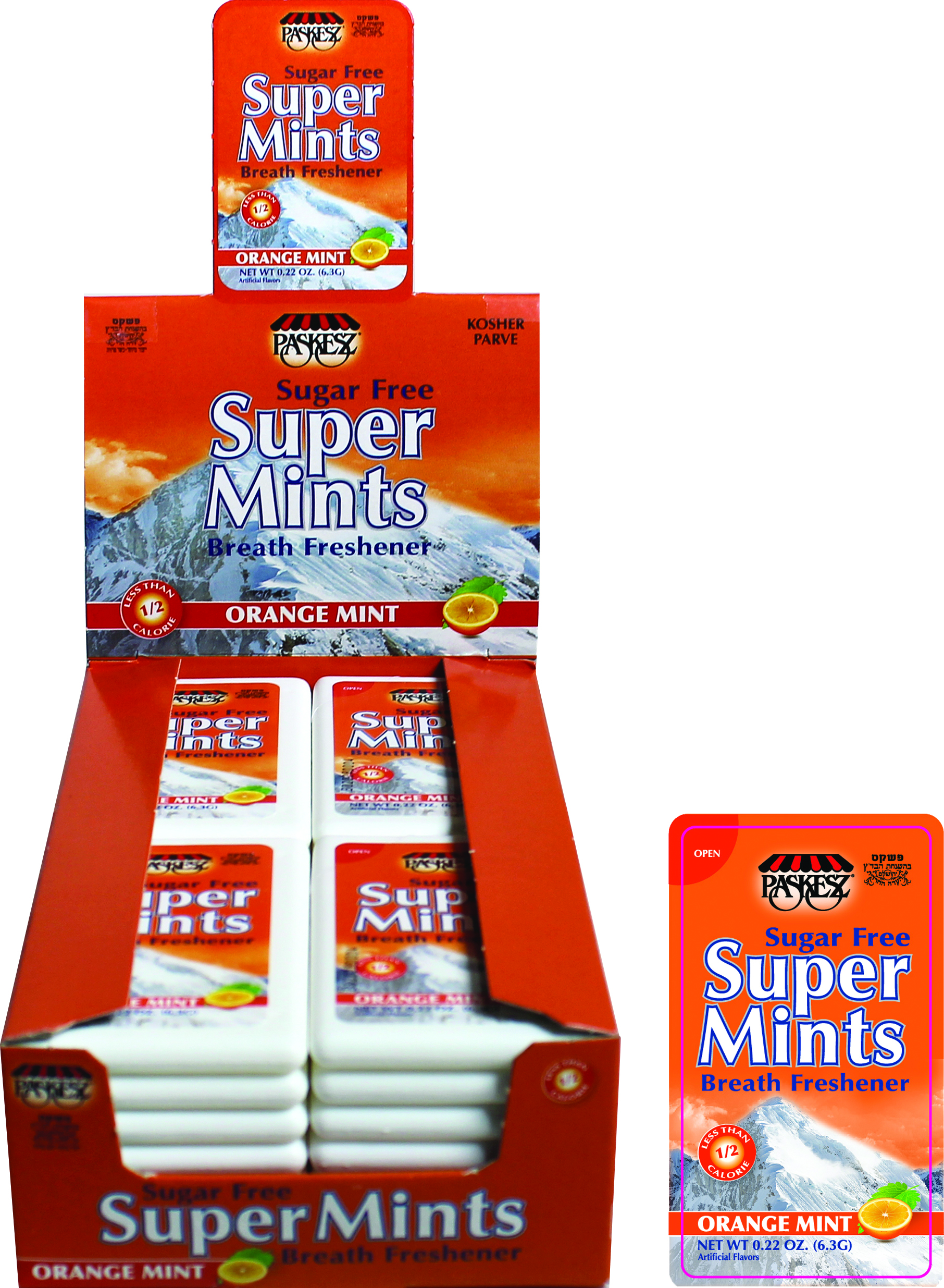 Super Mints Sugarfree Orange Flv
