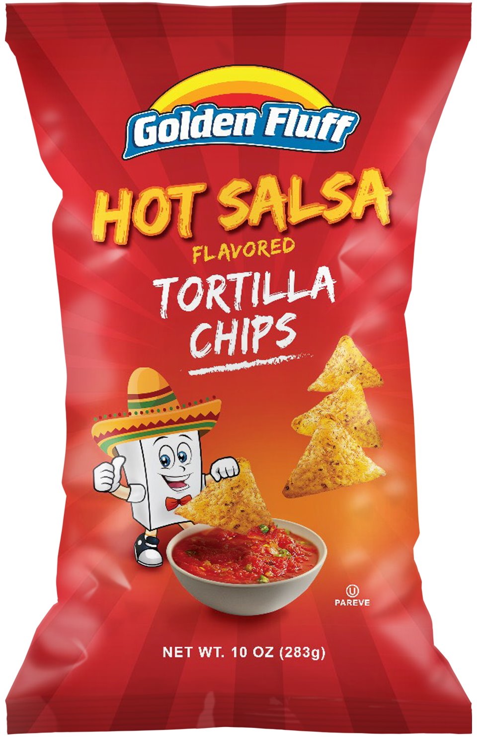 Hot Salsa Tortilla Chips Lg. (8022)