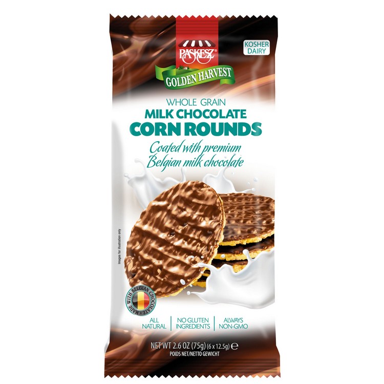 Milk Choc. Cov. Corn Rounds 75gr. - Image 2