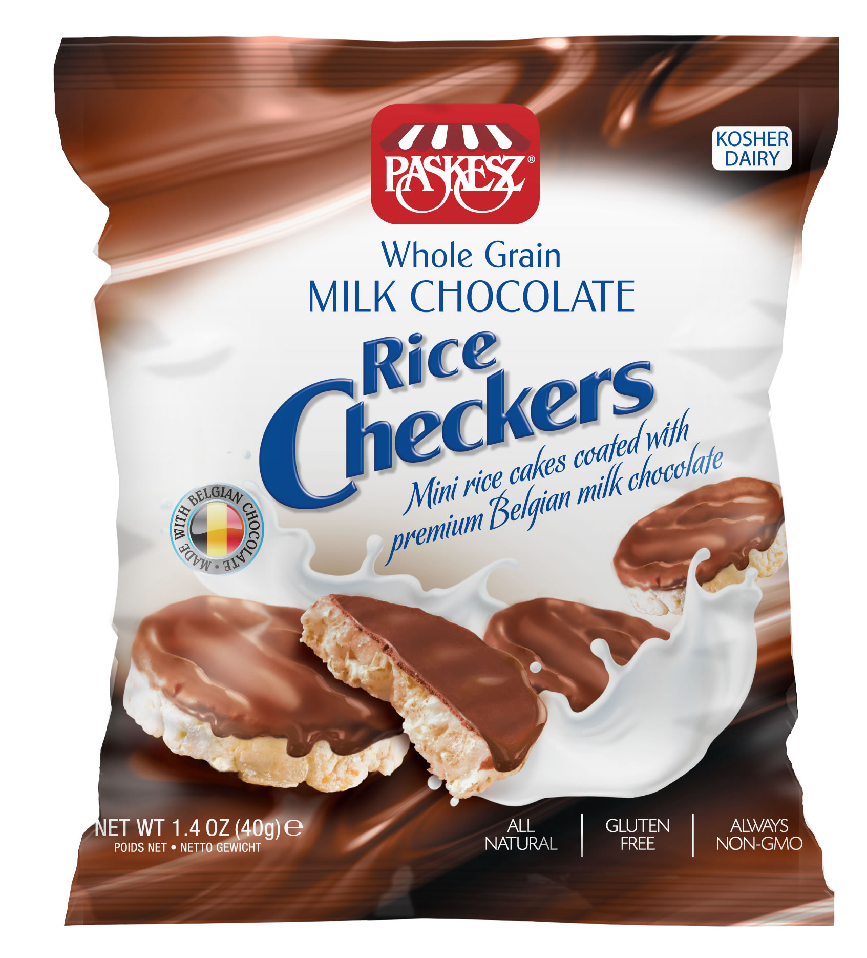 Milk Choc. Cov. Mini Rice Cakes
