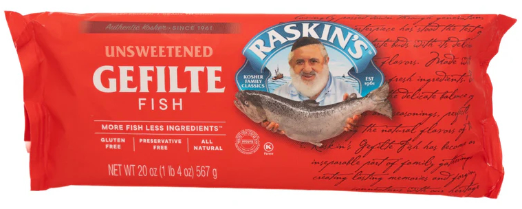 Raskin Gefilte fish Unsweetened KFP